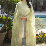 Traditional Paisley Motifs Suit - DOVE