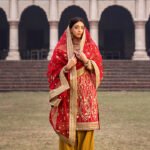 Short Raw Silk Shirt And Shalwar