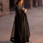 Luxurious Plain Black Raw Silk - Mumtaz