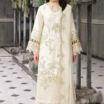 Luxury Organza Off White Suit - Motiya