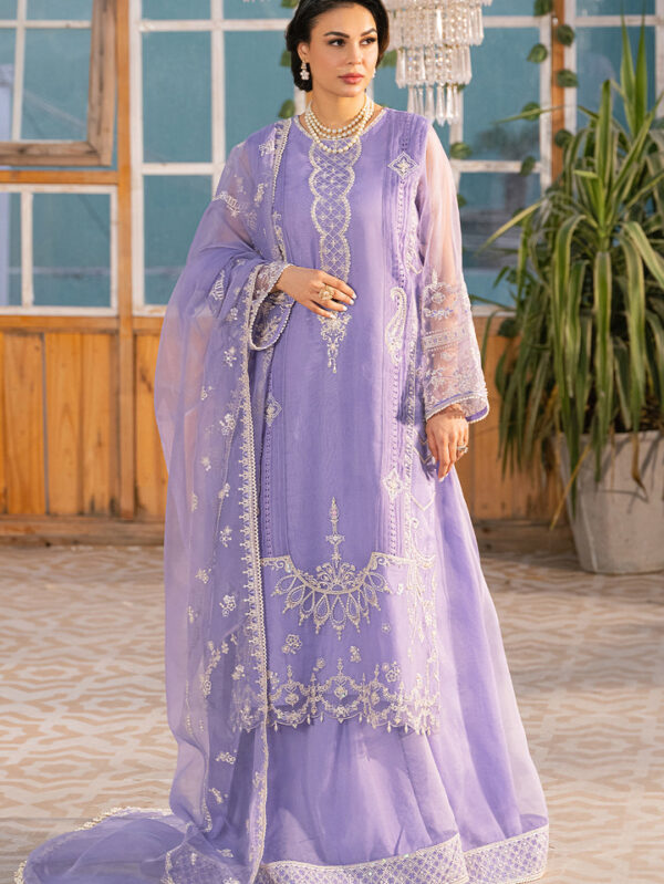 Luxurious Organza Light Purple Suit - CUNEATE