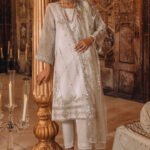 Luxury Line Organza Snow White Suit - Afrin