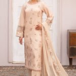 Thread Embroidery, Sequins & Floral Motif Suit - Kundan
