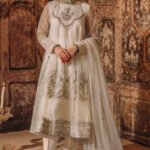 Luxury Organza Frost White - SHAHWAIZ