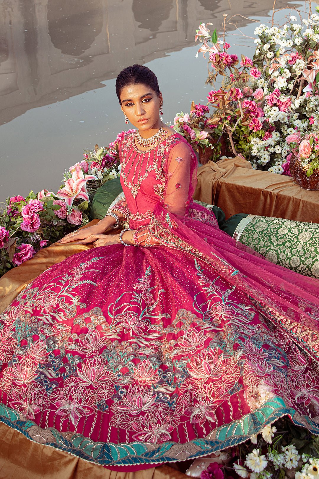 Luxury Net Magenta Suit - Berry Tulip - Image 3