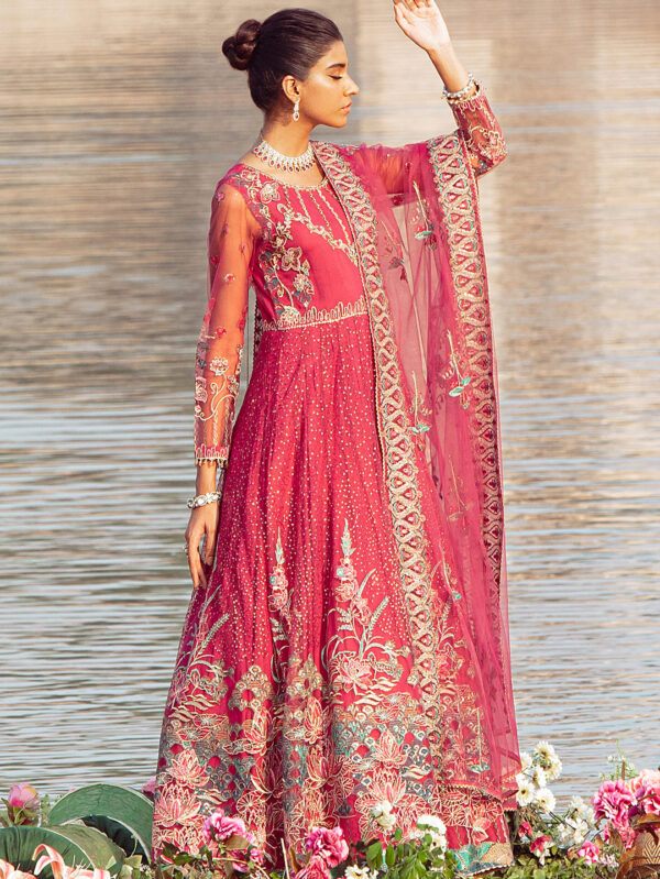 Luxury Net Magenta Suit - Berry Tulip