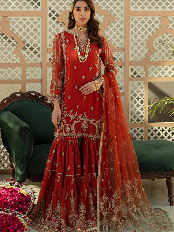 Luxury Crinkle Rust Suit - CORAL DELIGHT