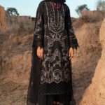 Luxury Organza Black Suit - Surmaya