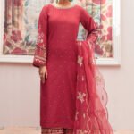 Embroidered & Laced Culottes Suit - Falak