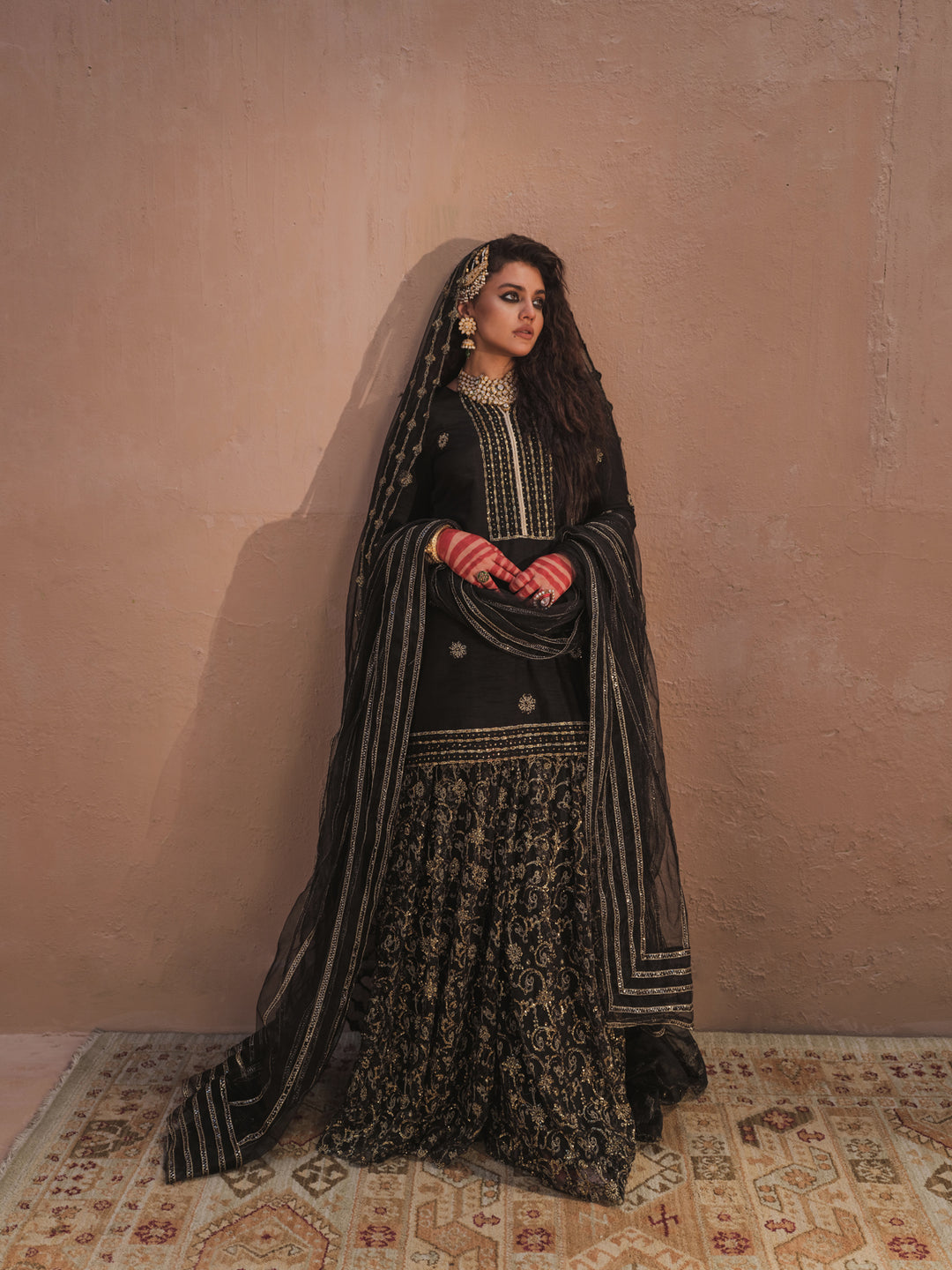 Striking Black Suit - Noor - Image 4