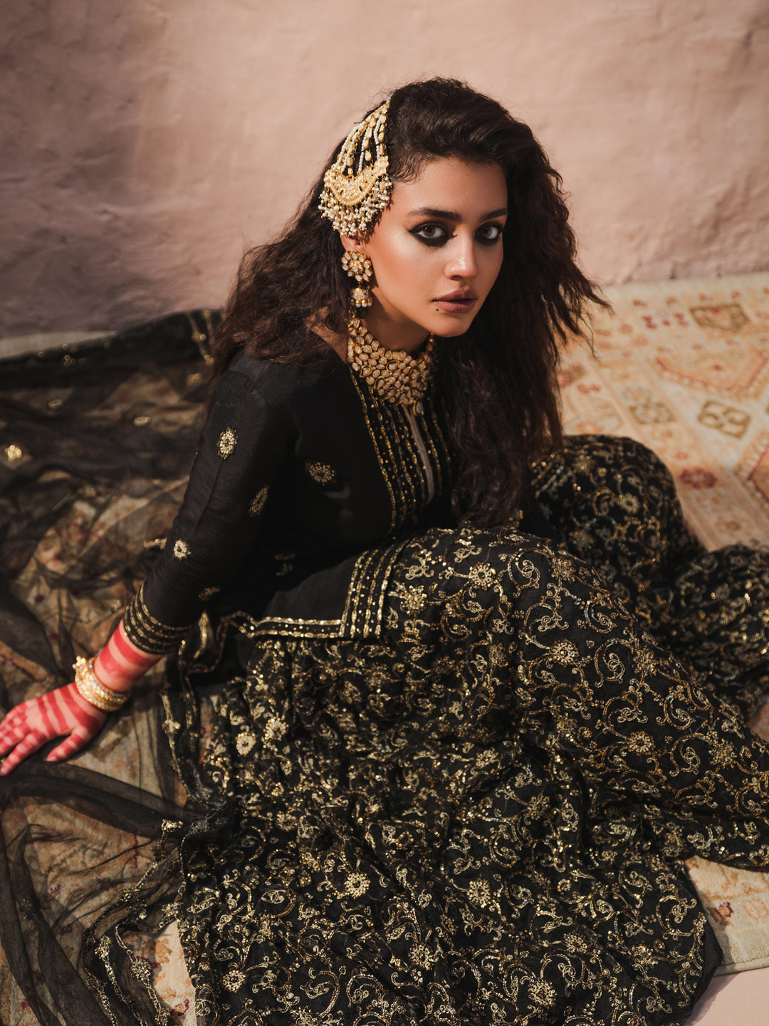 Striking Black Suit - Noor