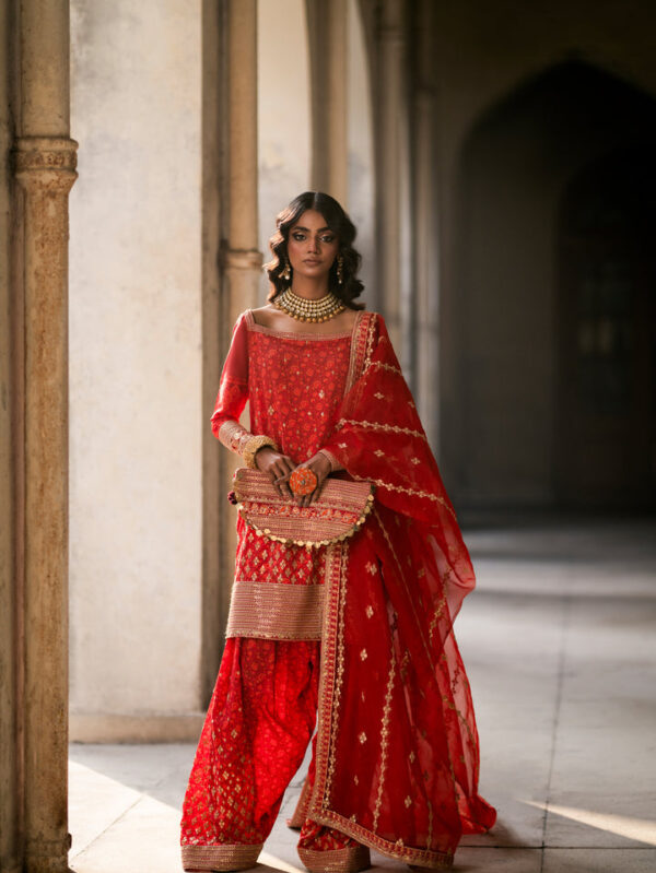 Ombre Style Grip Shalwar And Qameez - Gulnaar