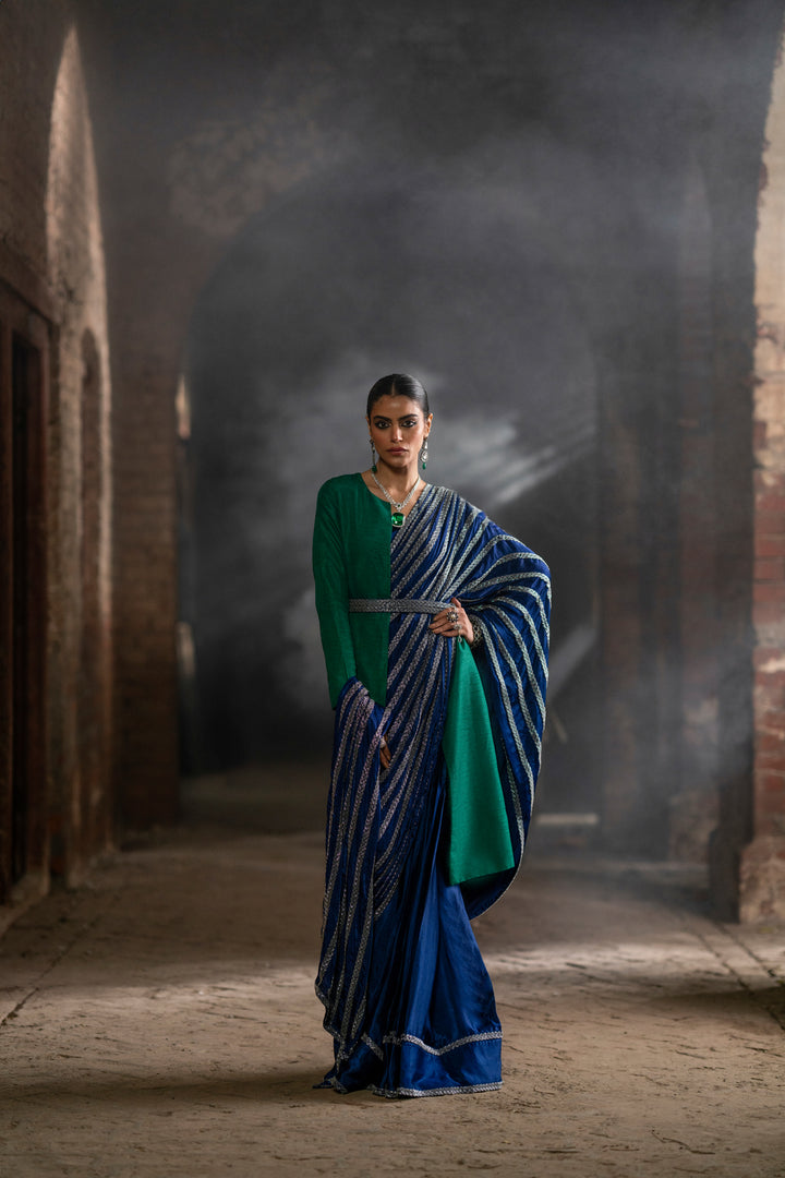 Silk Embroidery Saree - Koel - Image 7