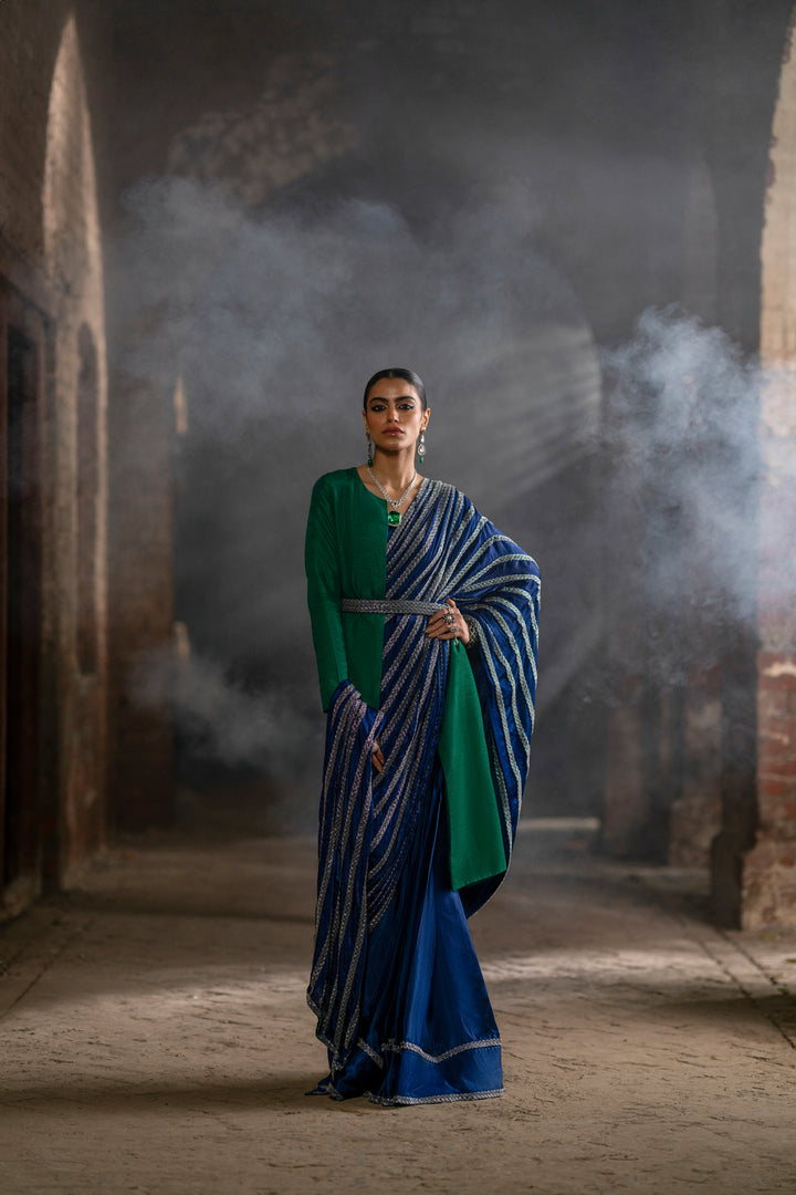 Silk Embroidery Saree - Koel - Image 6