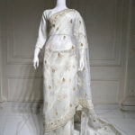 Rich Organza Saree - Full Moon