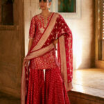 Silk Sharara Set - Red