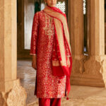 Silk Suit Set - Red