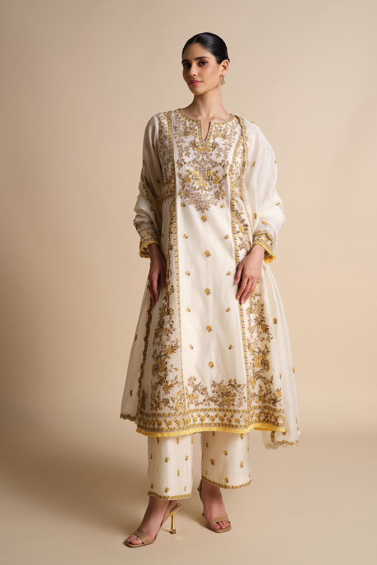 Amra Mul Suit Set in Natural tone - Image 5