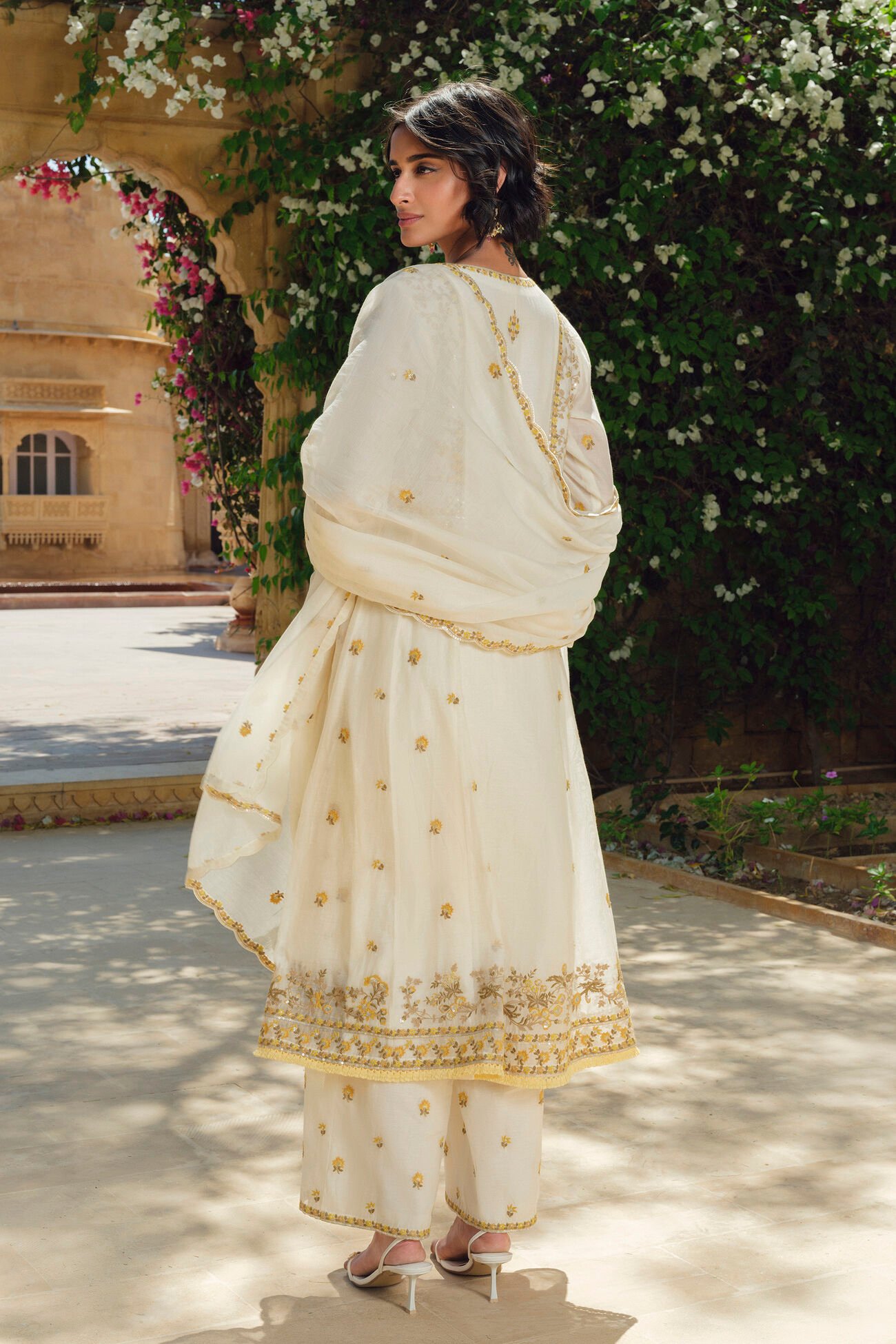 Amra Mul Suit Set in Natural tone - Image 7