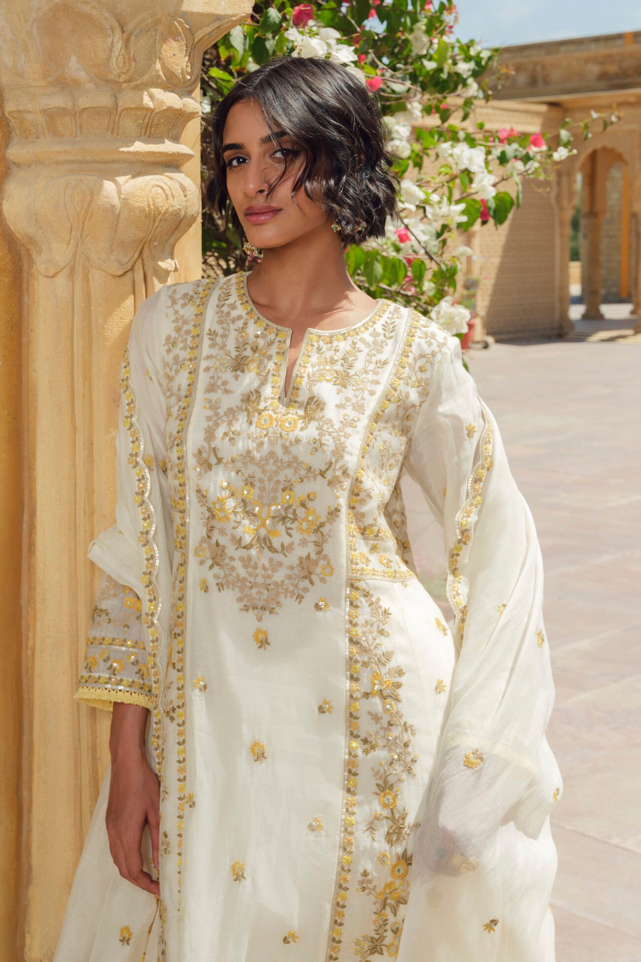 Amra Mul Suit Set in Natural tone - Image 6