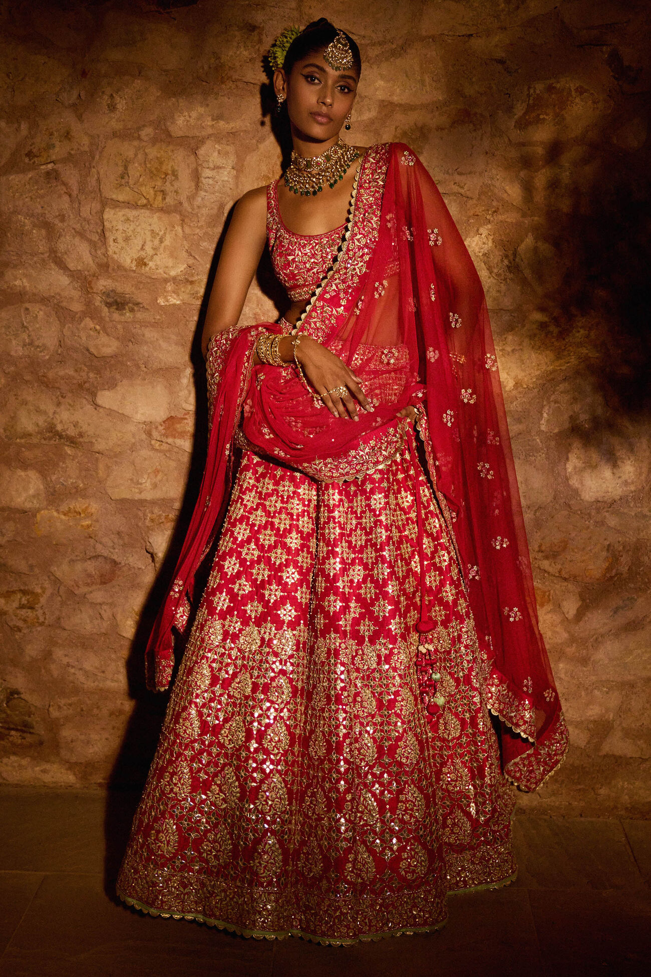 Lehenga - Red