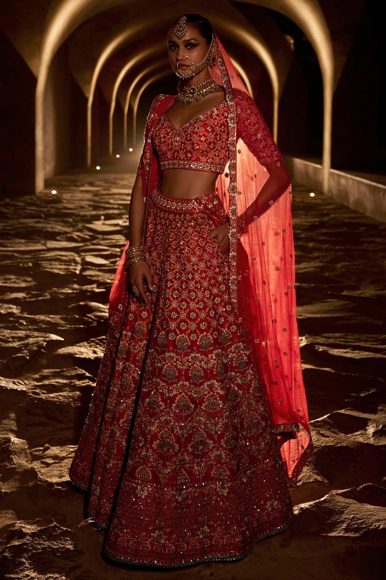 Lehenga - Red