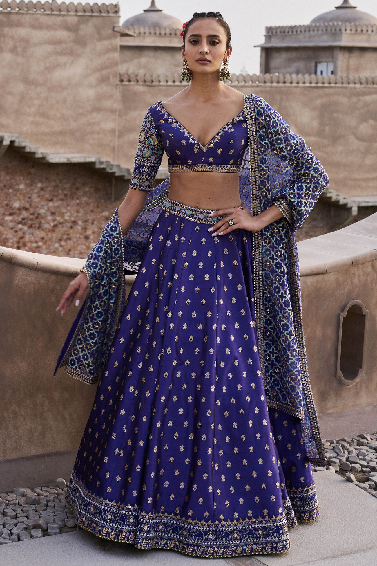 Ezra Lehenga - Blue