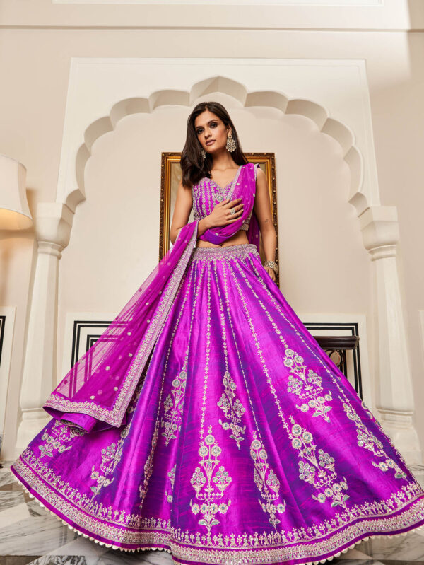 Lehenga Set - Vivid Violet