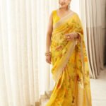 Benarasi Silk Saree- Yellow