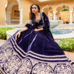 Fauzia Lehenga -Purple