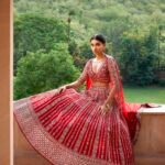 Silk Lehenga - Red