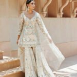Silk Gharara Set - Ivory