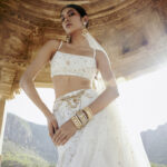 Zardozi Silk Skirt Set - Ivory