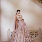 Gota Patti Silk Lehenga - Blush