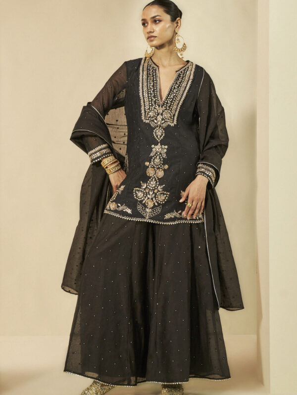 Mul Sharara Set - Black