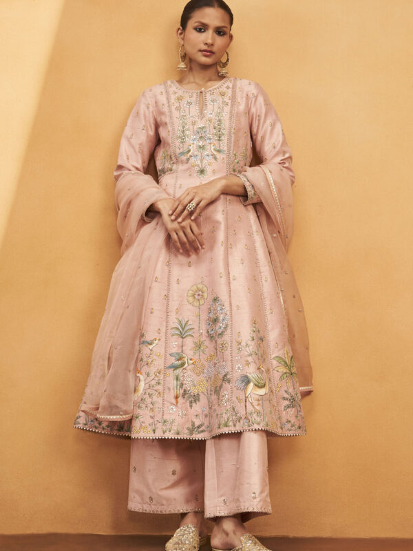 Silk Suit Set - Blush