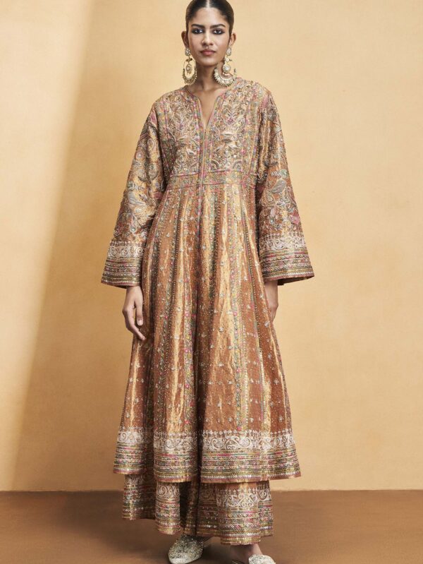 Zardozi Sharara Set - Copper