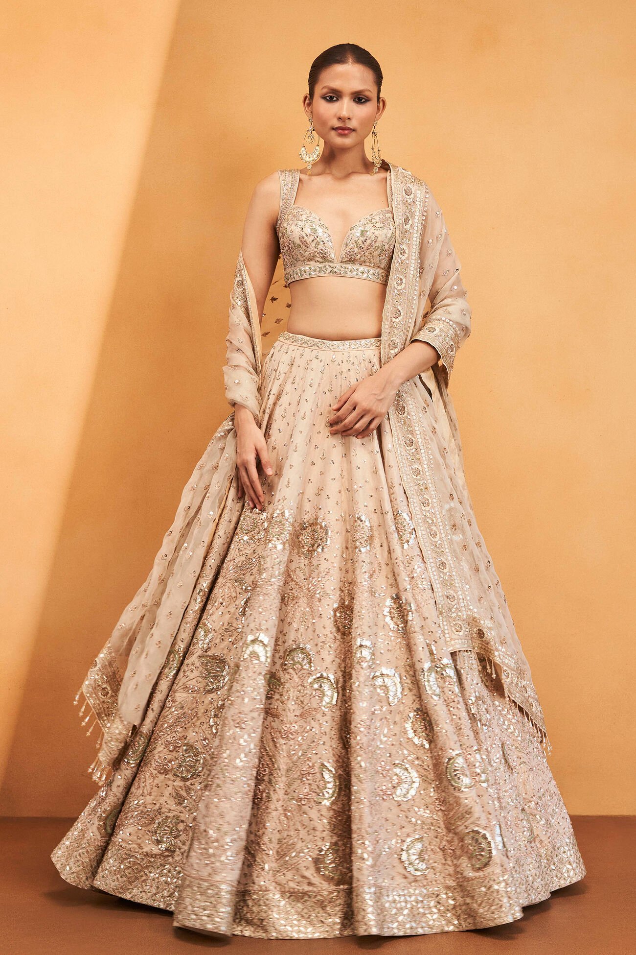Zardozi Lehenga - Gold