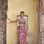 Zardozi Silk Skirt Set - Wine