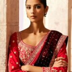 Bandhani Silk Choli - Red