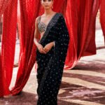 Bandhani Silk Saree - Black