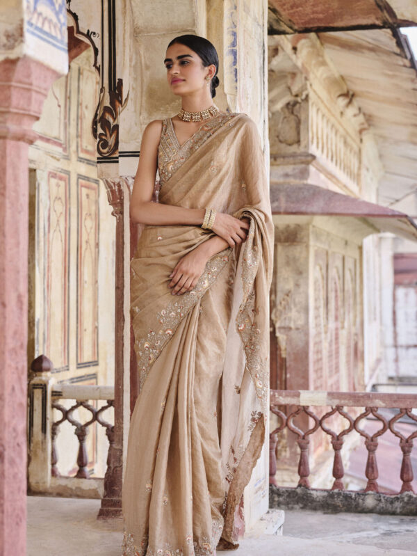 Silk Saree - Bronze