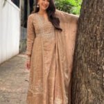Embroidered Suit Set - Bronze