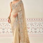 Georgette Saree - Flesh