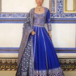 Silk Lehenga Set - Blue