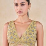 Patti Silk Choli - Lime