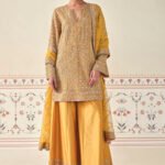 Silk Sharara Set - Mustard