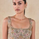 Embroidered Choli - Gold