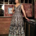 Printed Sequin Dress - Black