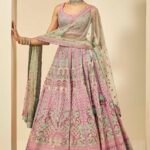 Embroidered Lehenga Set - Sage